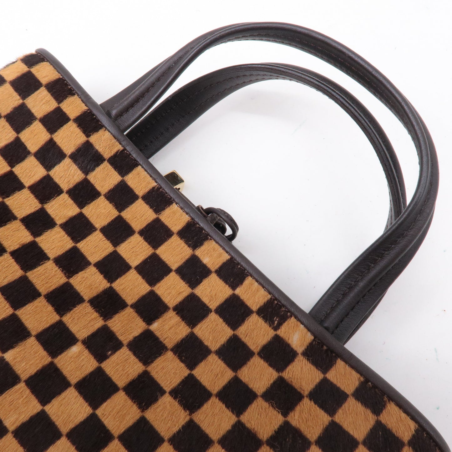 Louis Vuitton Damier Sauvage Impala Hand Bag Brown M92133