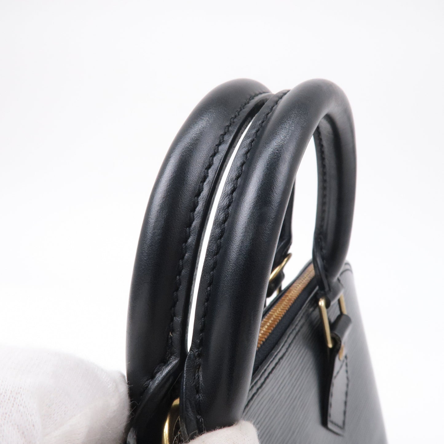 Louis Vuitton Epi Alma Hand Bag Noir Black M52142
