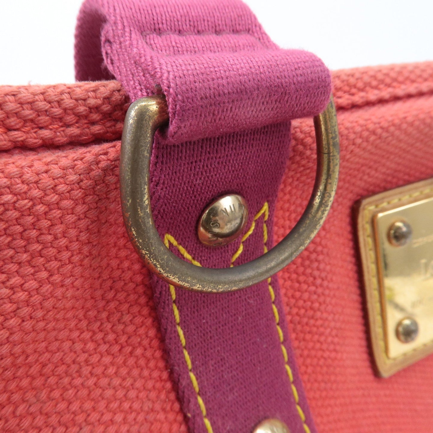 Louis Vuitton Antigua Cabas MM Tote Bag Hand Bag Rouge M40034