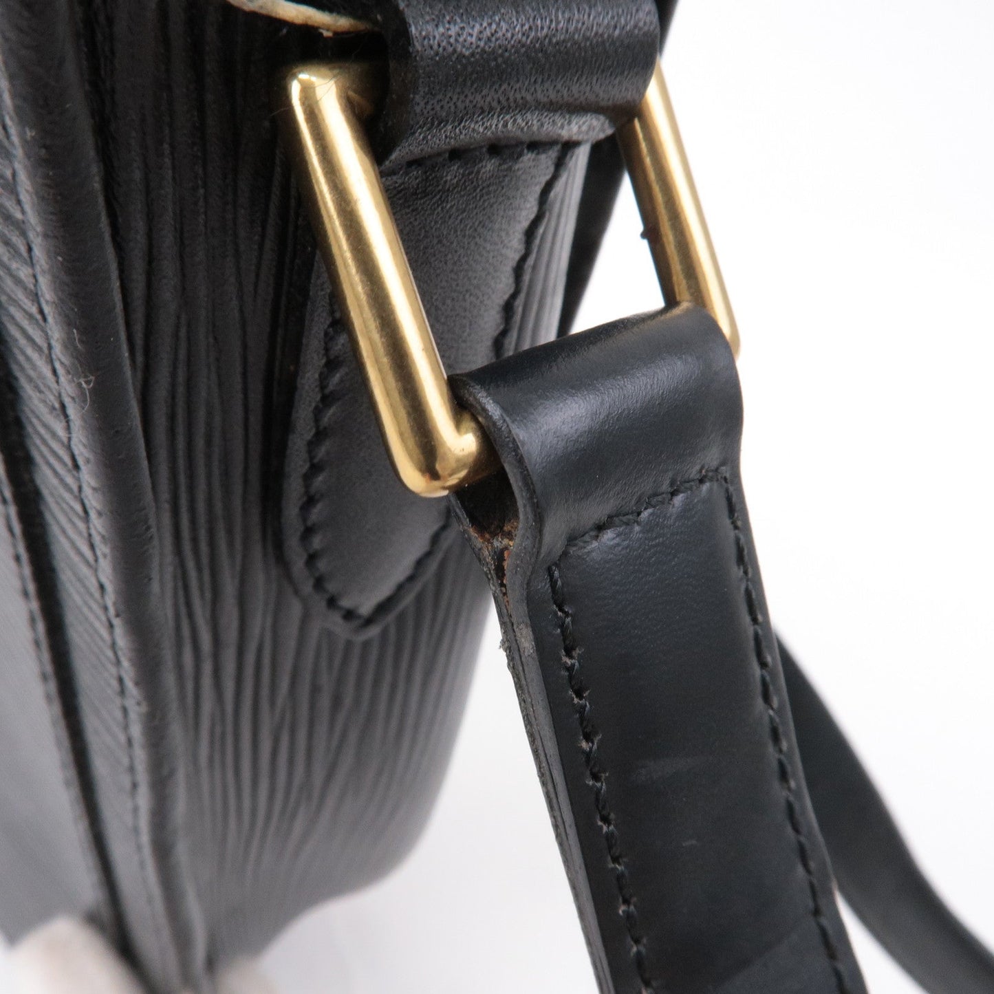 Louis Vuitton Epi Saint Cloud Shoulder Bag Black Noir M52192