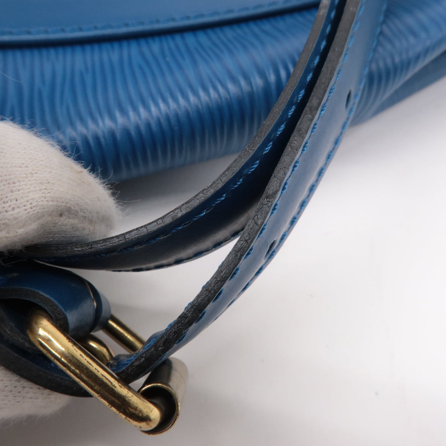 Louis Vuitton Epi Randonnee PM Laundry Bag Toledo Blue M52355