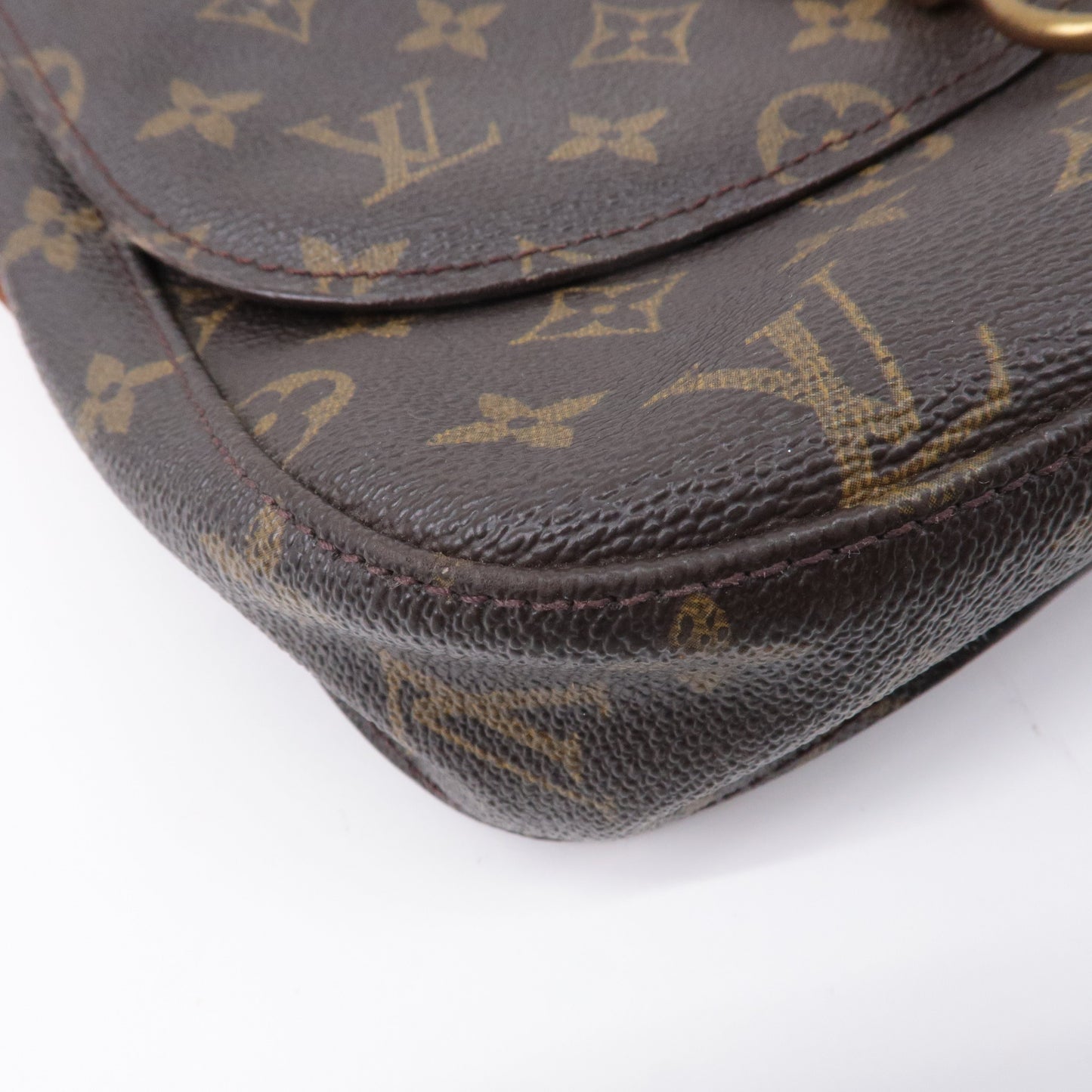Authouis Louis Vuitton Monogram Saint Cloud GM Shoulder Bag Brown M51242