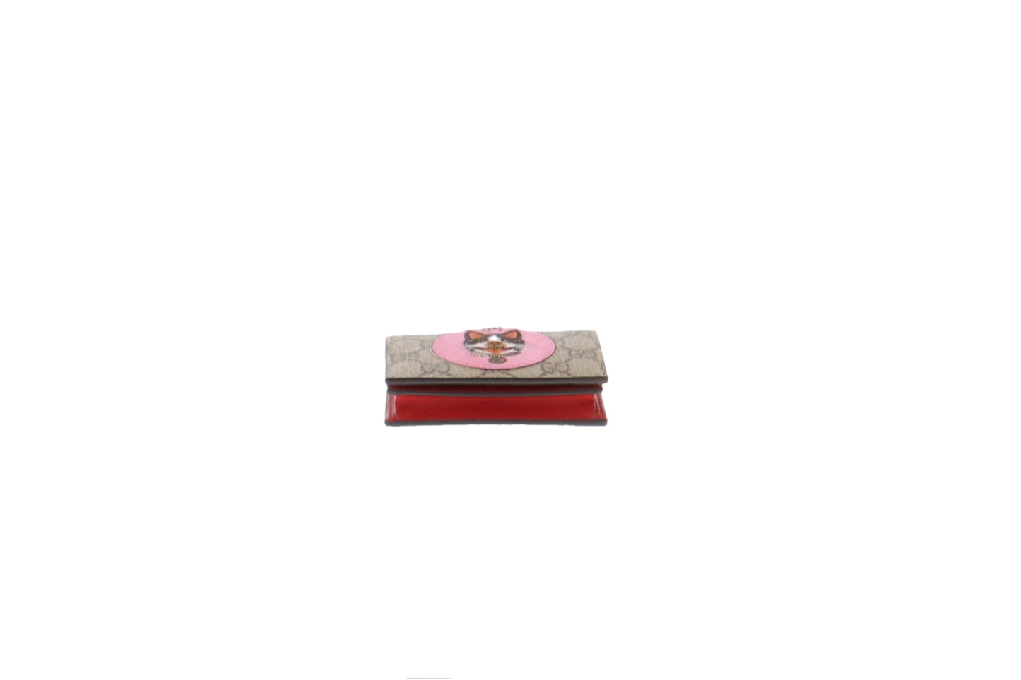 Gucci GG Supreme and Cat Motif Card Case