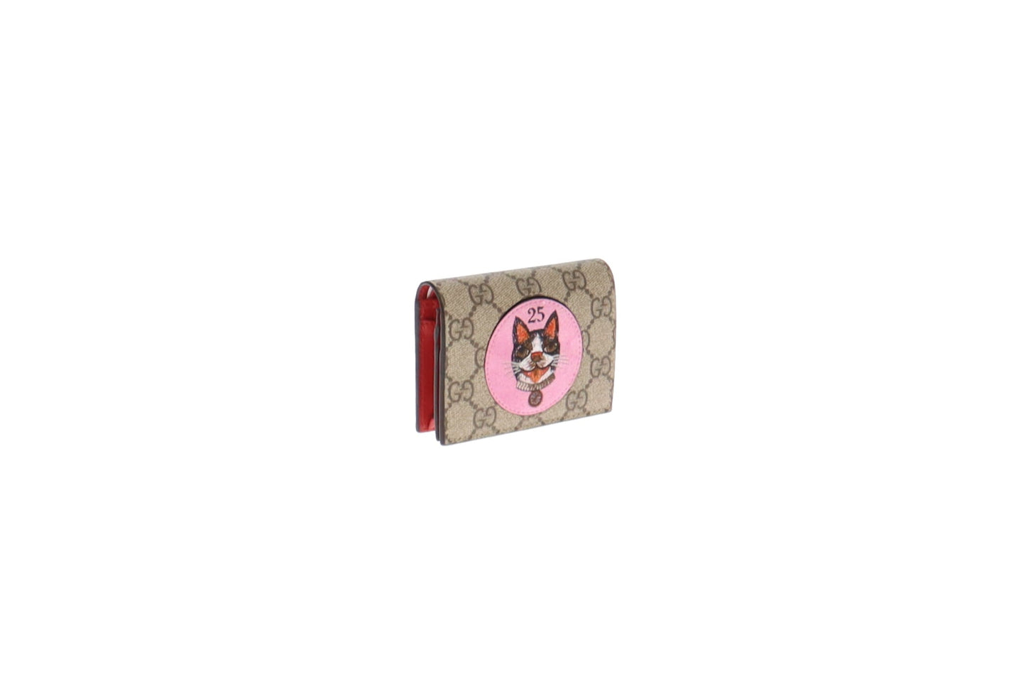 Gucci GG Supreme and Cat Motif Card Case