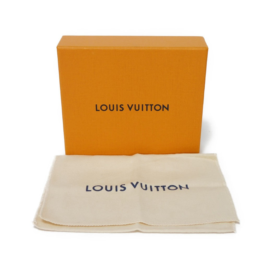 LOUIS VUITTON Coin case M82448 Implant leather (monogram embossed) khaki x claim Monogram Unplant Zip around purse Women Used