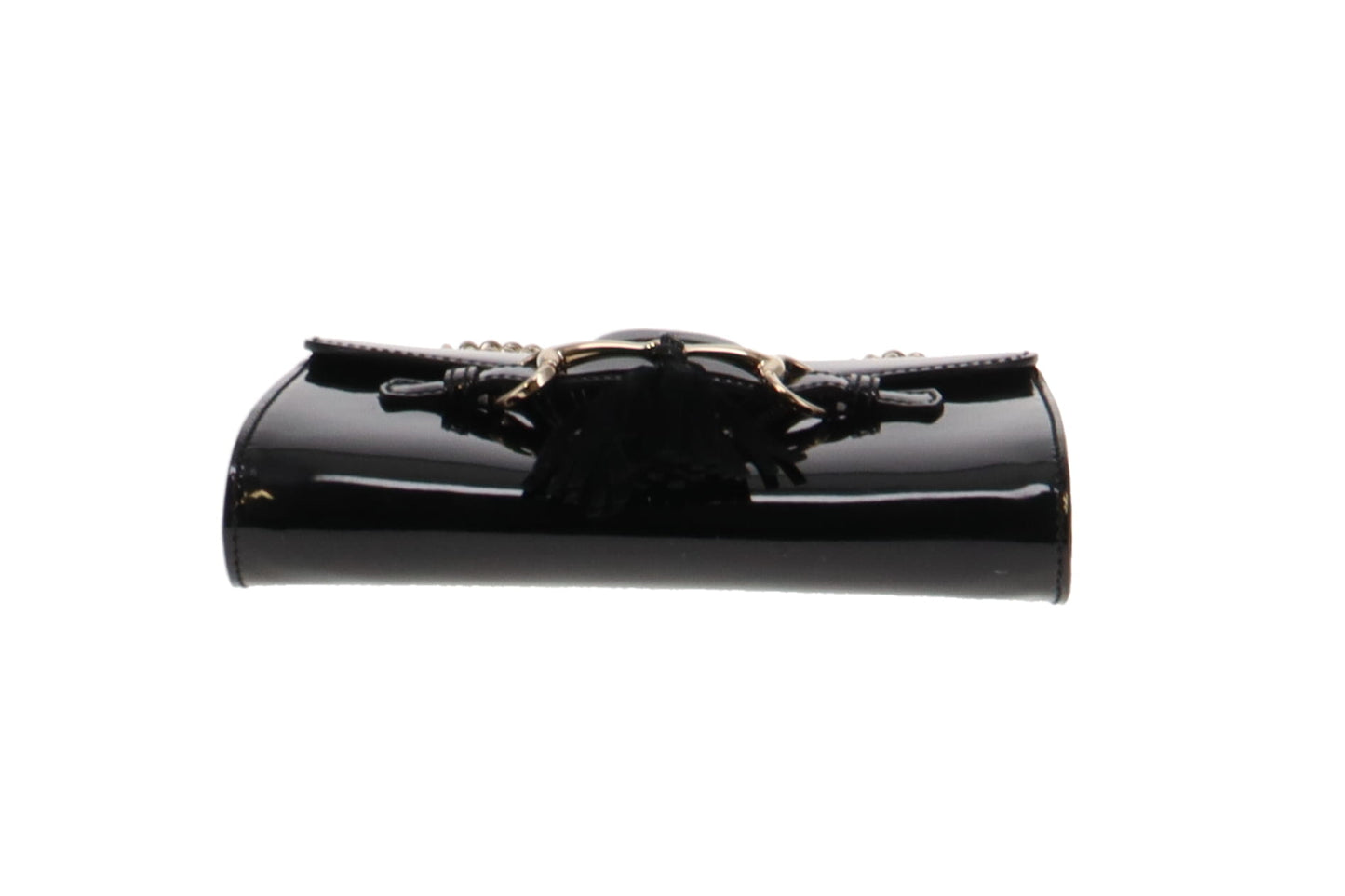 Gucci Emily Chain Flap Black Patent