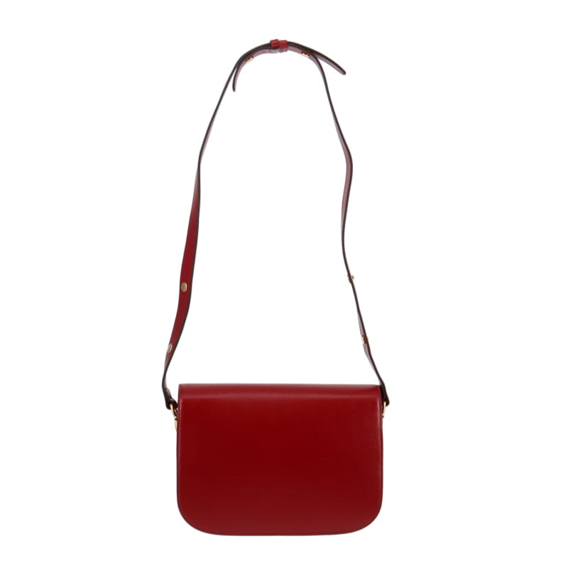 Gucci Horsebit 1955 Shoulder Bag Red Leather