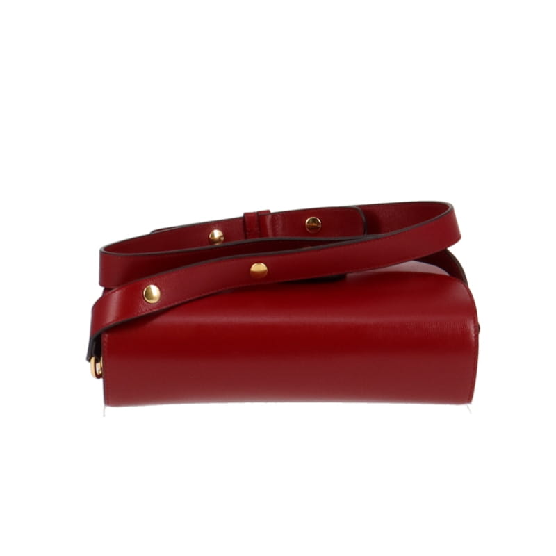Gucci Horsebit 1955 Shoulder Bag Red Leather