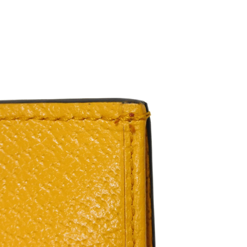 GUCCI Bifold Wallet 702248 DJ24G 7673 Textured leather yellow Adidas Horsebit Shoulder Compact Wallet Women(Unisex) Used