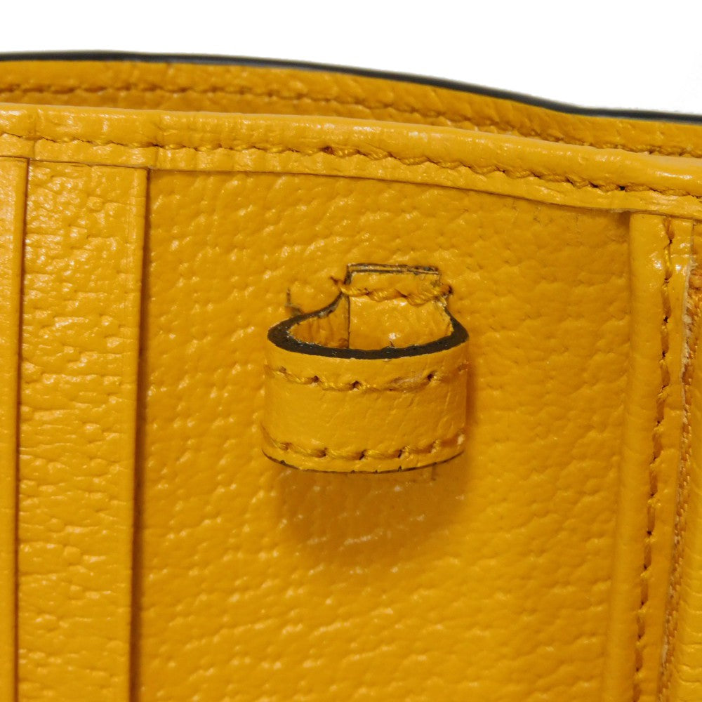 GUCCI Bifold Wallet 702248 DJ24G 7673 Textured leather yellow Adidas Horsebit Shoulder Compact Wallet Women(Unisex) Used