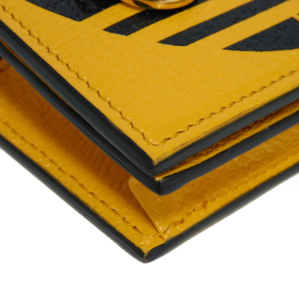 GUCCI Bifold Wallet 702248 DJ24G 7673 Textured leather yellow Adidas Horsebit Shoulder Compact Wallet Women(Unisex) Used
