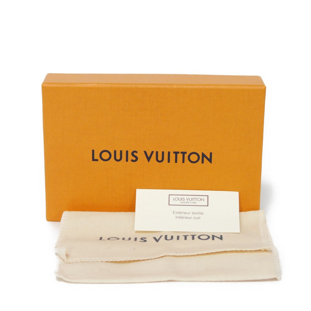 LOUIS VUITTON Card Case M80025 Monogram Tapestry Canvas x Cowhide Leather Navy Monogram tapestry Organizer De Poch mens Used
