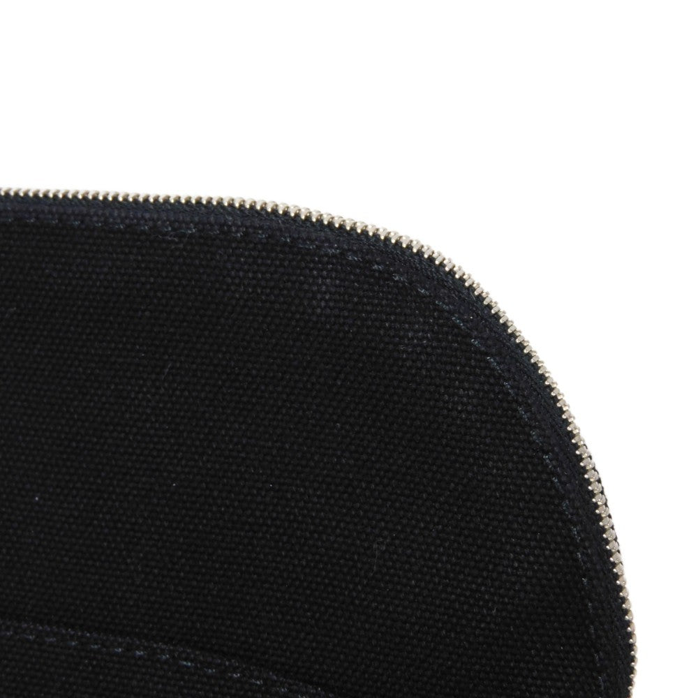 HERMES Handbag cotton black H logo BOLID POUCH 25 MM Women Used