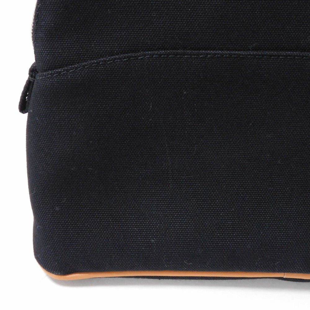 HERMES Handbag cotton black H logo BOLID POUCH 25 MM Women Used