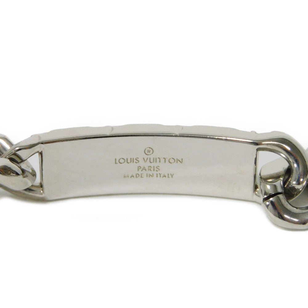 LOUIS VUITTON bracelet M00855 metal Silver Bracelet Chain Monogram mens Used