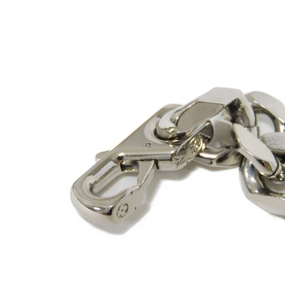 LOUIS VUITTON bracelet M00855 metal Silver Bracelet Chain Monogram mens Used