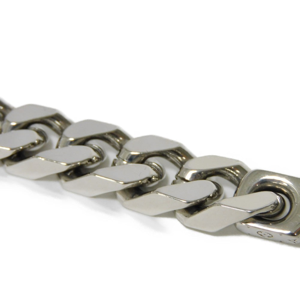 LOUIS VUITTON bracelet M00855 metal Silver Bracelet Chain Monogram mens Used