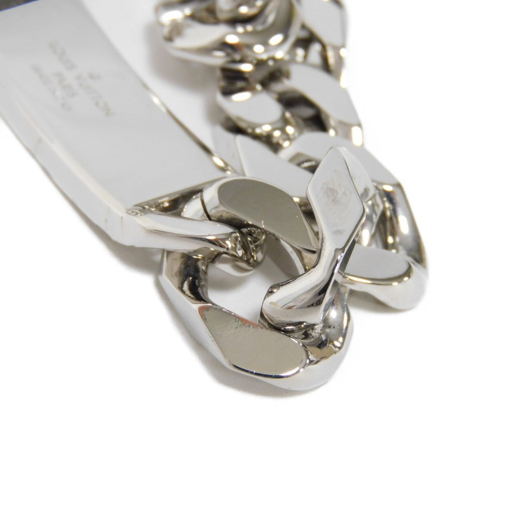 LOUIS VUITTON bracelet M62486 metal Silver Bracelet Chain Monogram mens Used