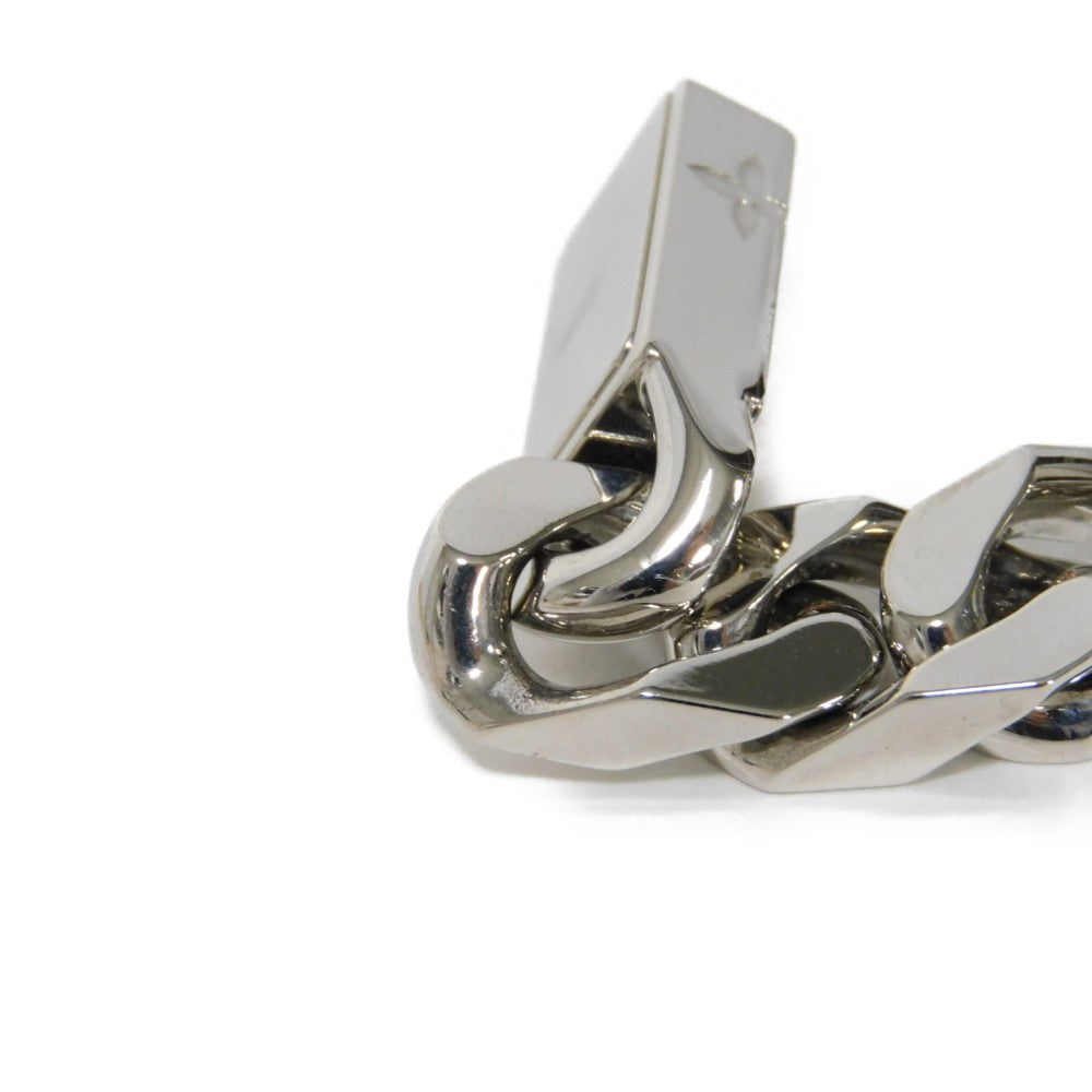 LOUIS VUITTON bracelet M62486 metal Silver Bracelet Chain Monogram mens Used