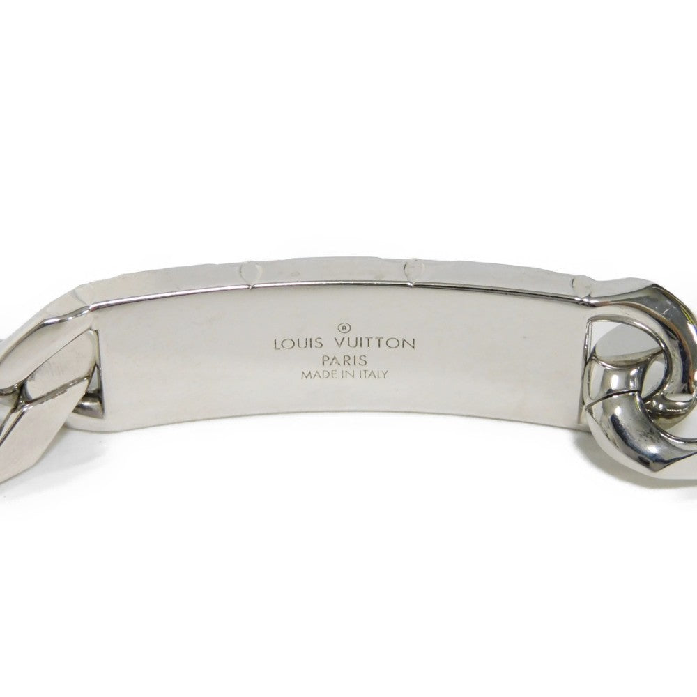 LOUIS VUITTON bracelet M62486 metal Silver Bracelet Chain Monogram mens Used