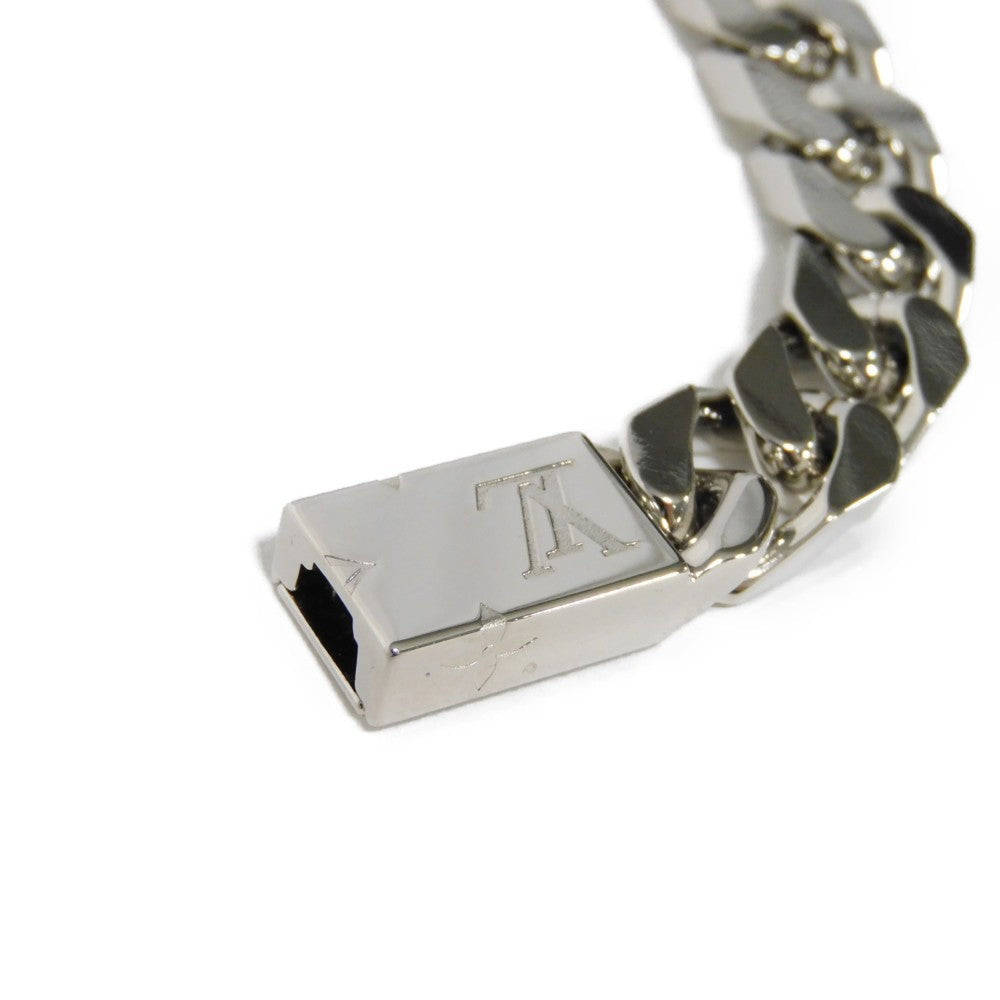LOUIS VUITTON bracelet M62486 metal Silver Bracelet Chain Monogram mens Used