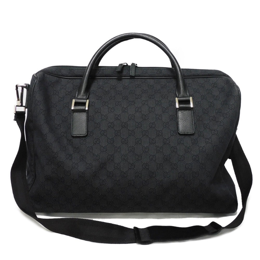 GUCCI Handbag 196356 G1XCN 1000 GG denim canvas black GG denim canvas Boston Duffel bag