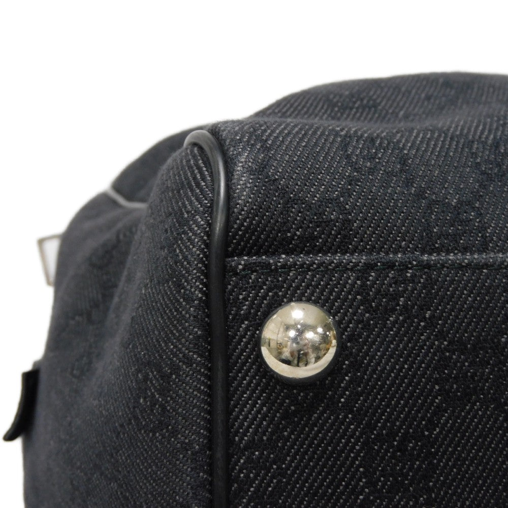GUCCI Handbag 196356 G1XCN 1000 GG denim canvas black GG denim canvas Boston Duffel bag
