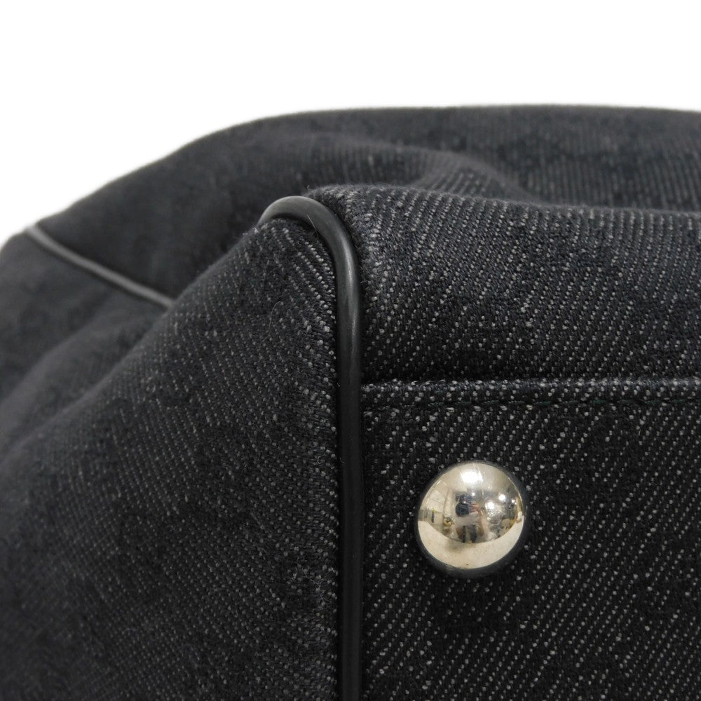 GUCCI Handbag 196356 G1XCN 1000 GG denim canvas black GG denim canvas Boston Duffel bag