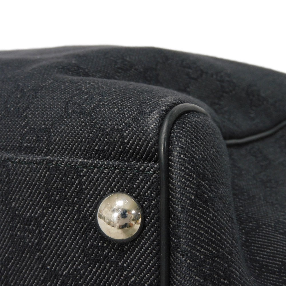 GUCCI Handbag 196356 G1XCN 1000 GG denim canvas black GG denim canvas Boston Duffel bag