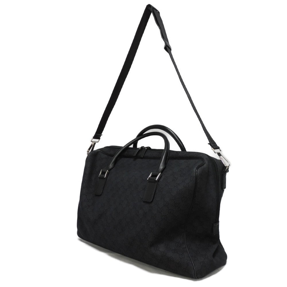 GUCCI Handbag 196356 G1XCN 1000 GG denim canvas black GG denim canvas Boston Duffel bag