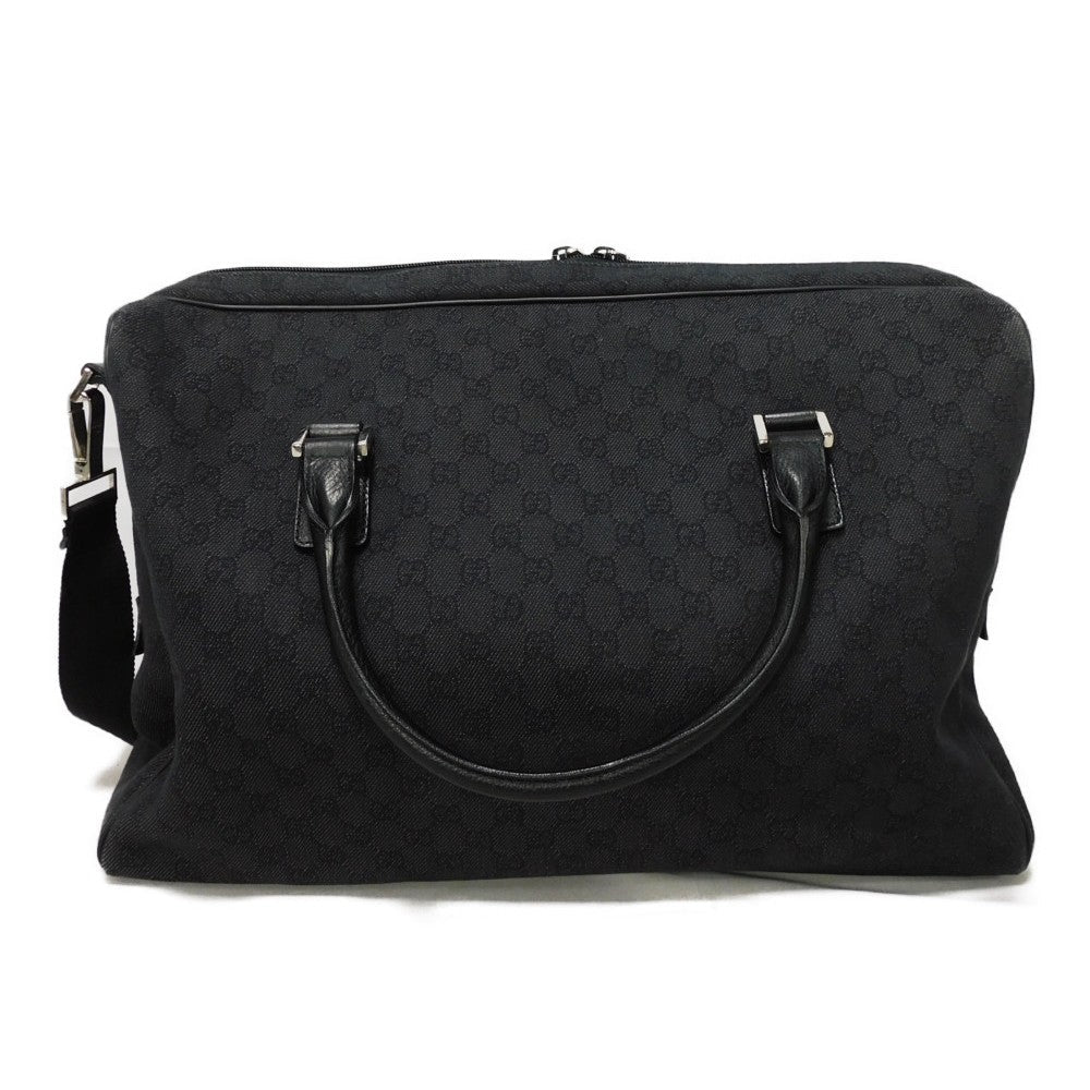 GUCCI Handbag 196356 G1XCN 1000 GG denim canvas black GG denim canvas Boston Duffel bag