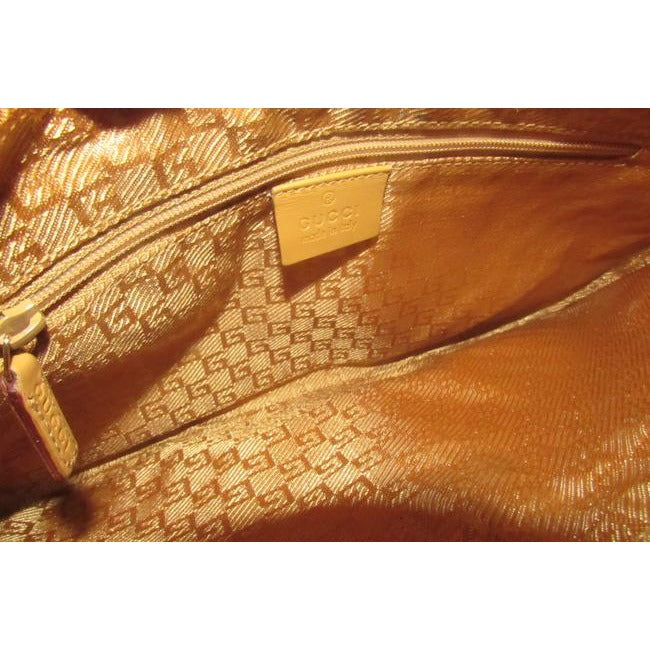 Gucci Vintage Pink Suede And Camel Leather Hobo Bag