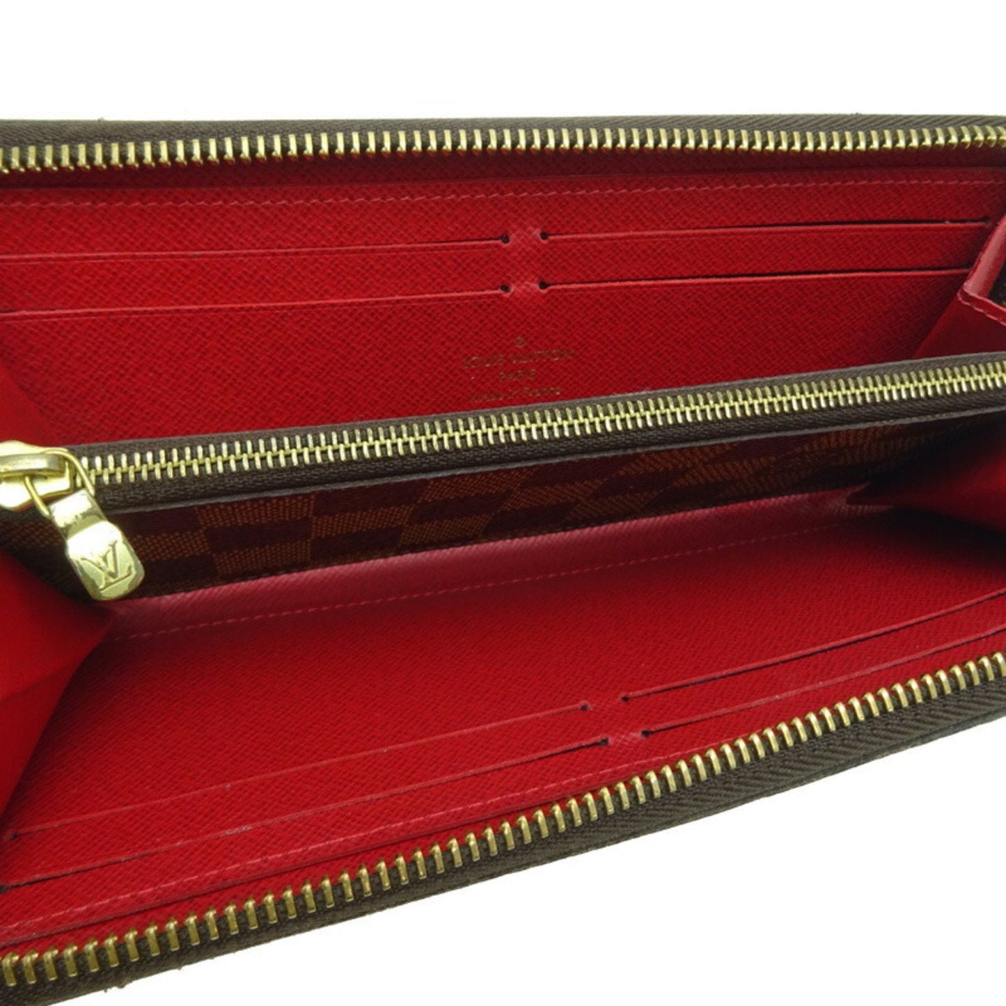 Louis Vuitton Cerise Ebene Damier Canvas Long Wallet (Bi-Fold)