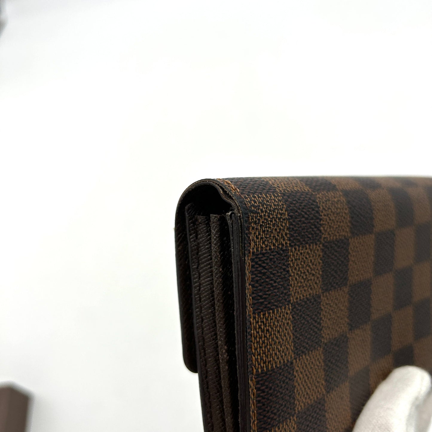 LOUIS VUITTON Damier Ebene Sarah Wallet lv3314fd