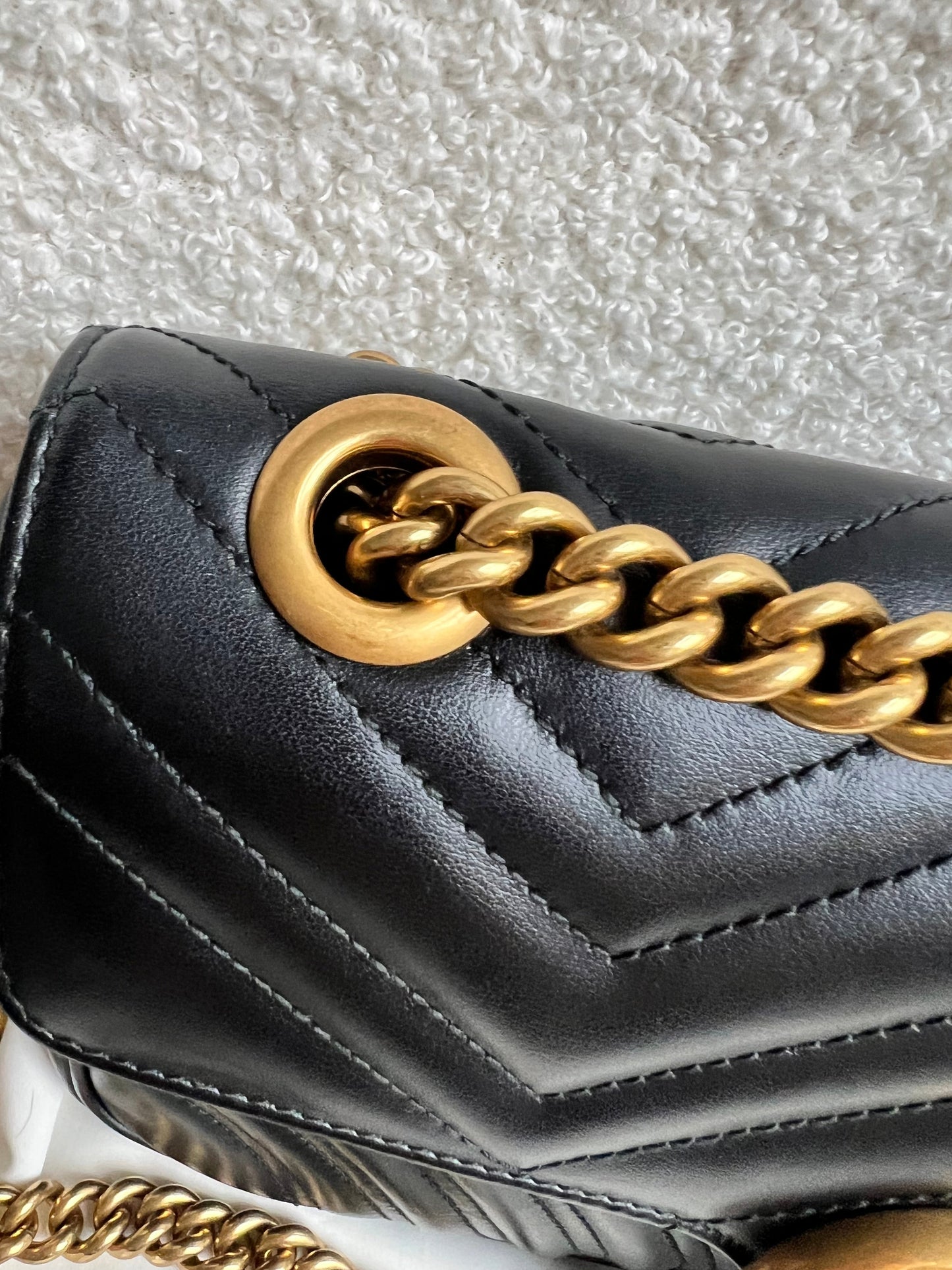 Gucci GG Black Marmont Small Shoulder Bag (RRP £2070)