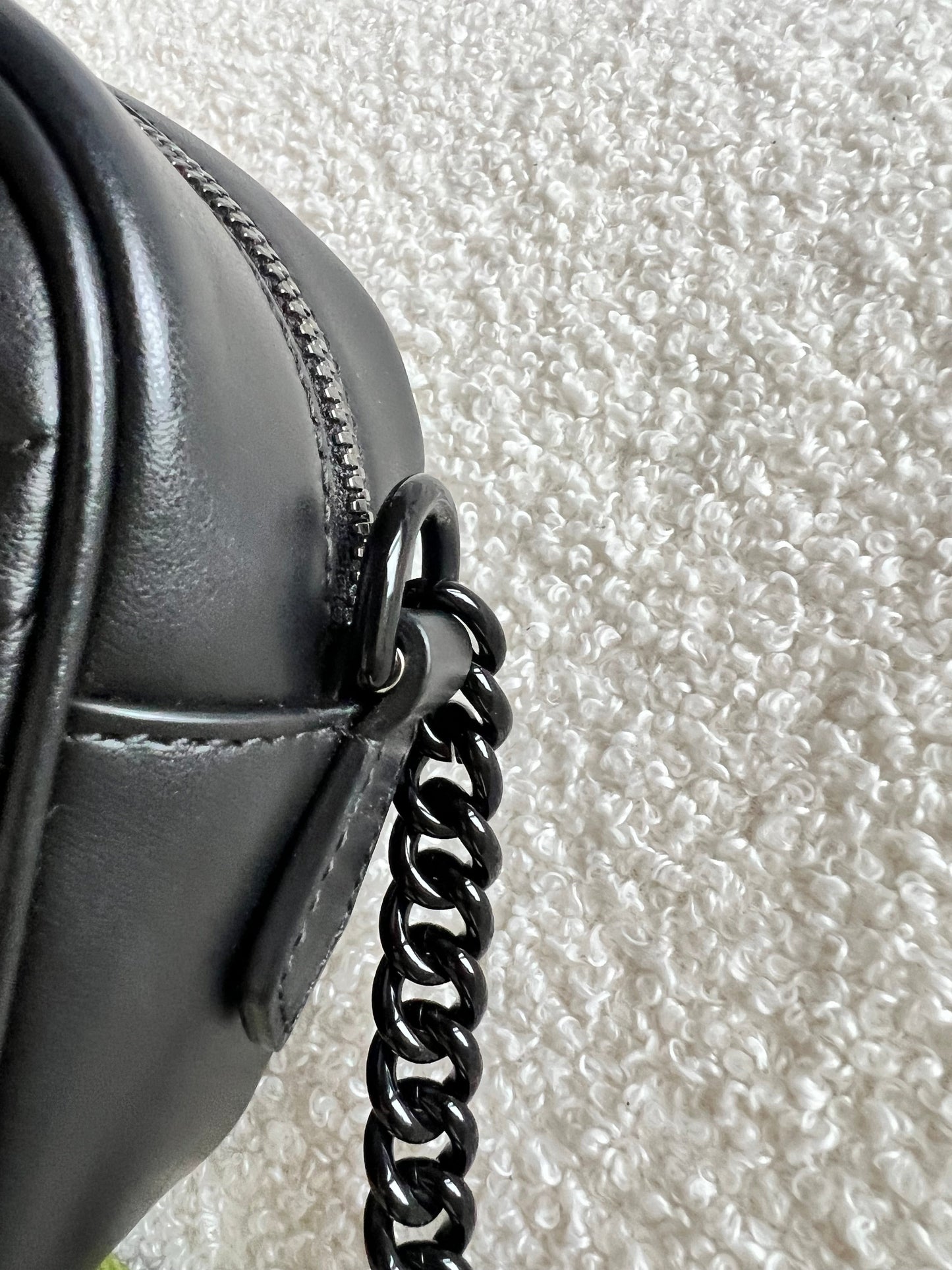 Gucci GG Black on Black Marmont Small Shoulder Bag (RRP £1340)