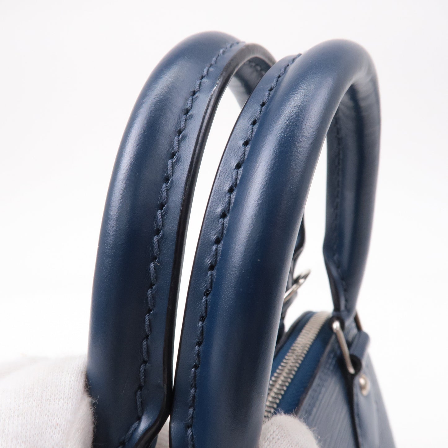 Louis Vuitton Epi Alma BB 2Way Bag Andigo Blue M40855
