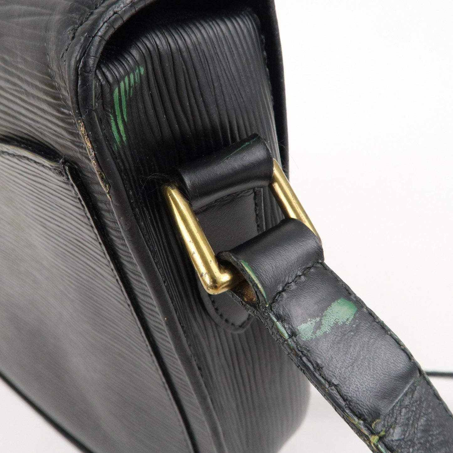 Louis Vuitton Epi Saint Cloud Shoulder Bag Noir Black M52192