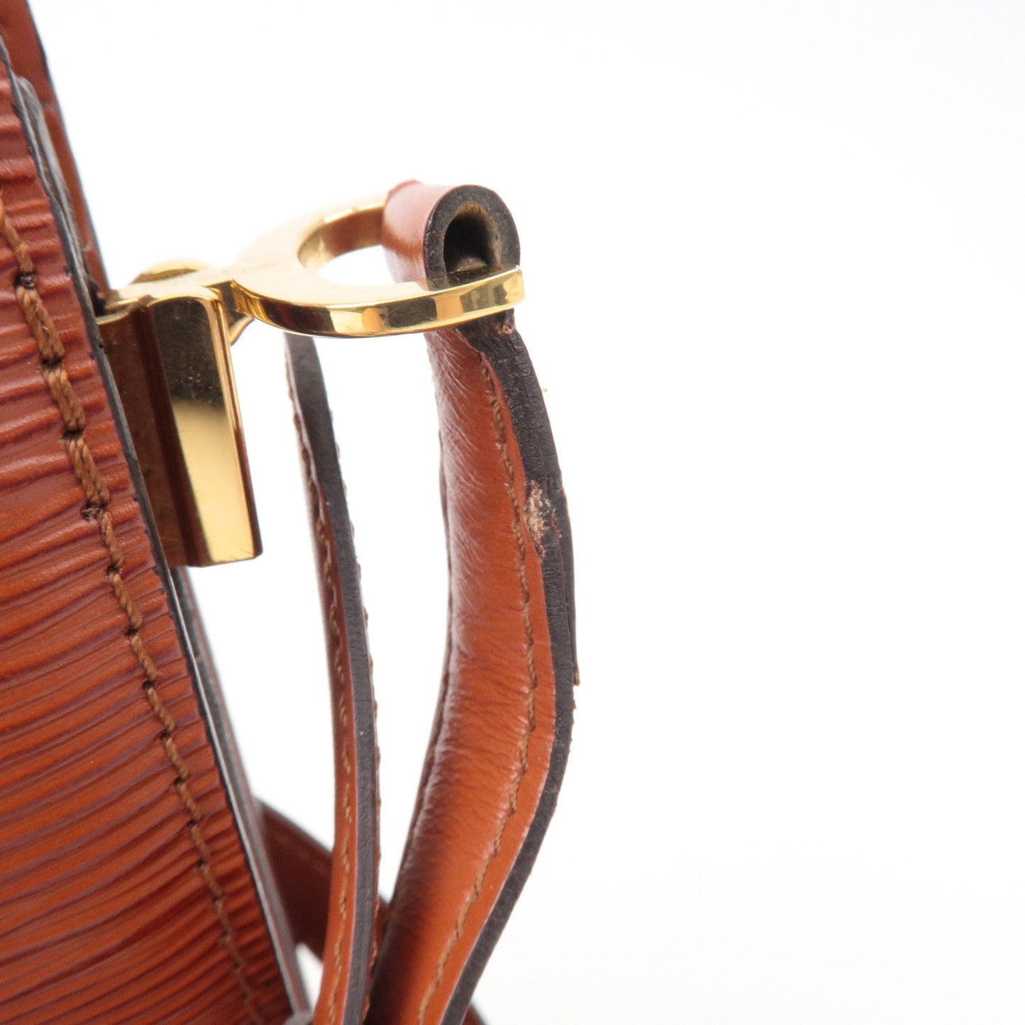 Louis Vuitton Epi Capucines Shoulder Bag Kenya Brown M52343