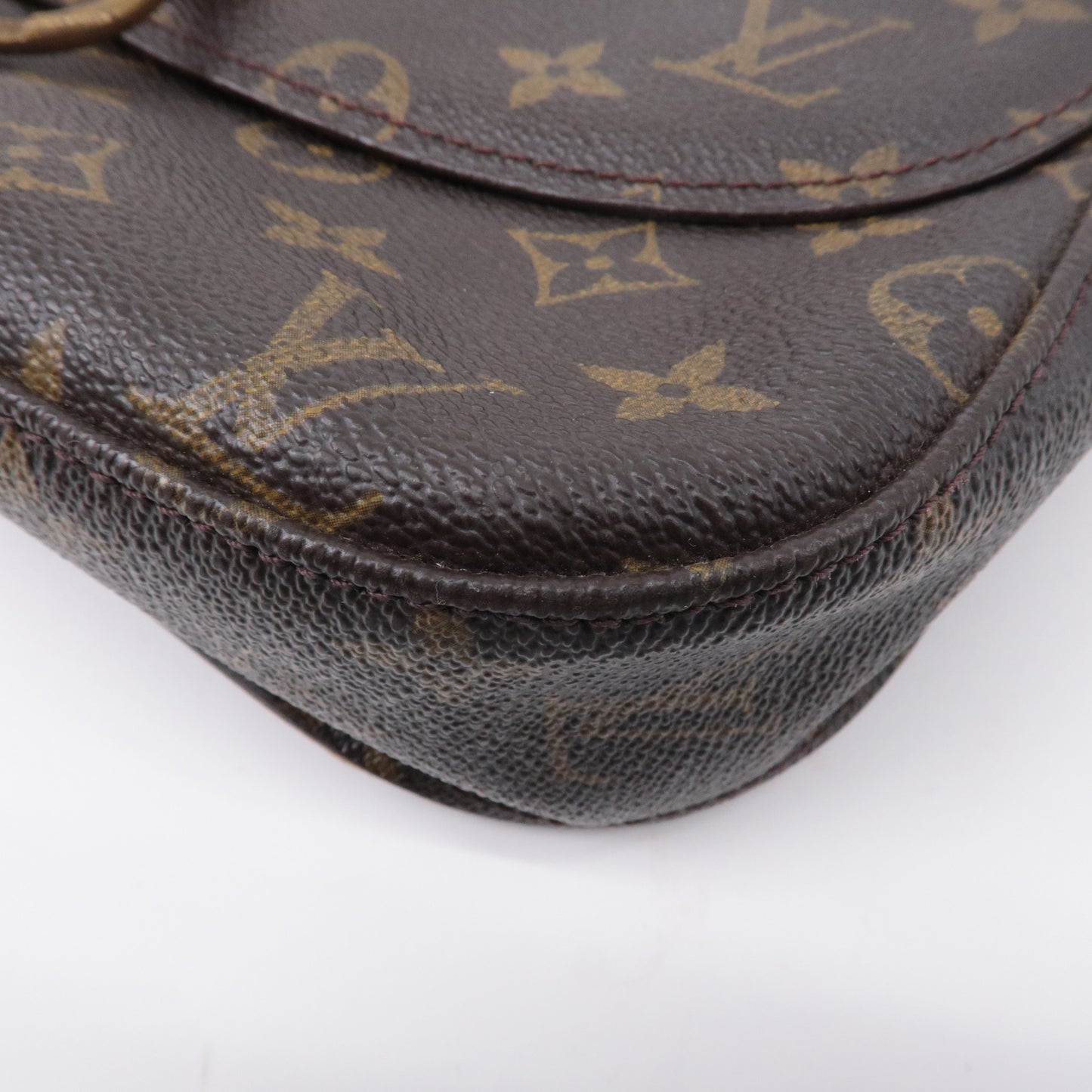 Authouis Louis Vuitton Monogram Saint Cloud GM Shoulder Bag Brown M51242