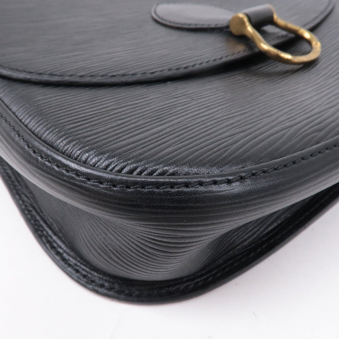 Louis Vuitton Epi Saint Cloud Shoulder Bag Black Noir M52192
