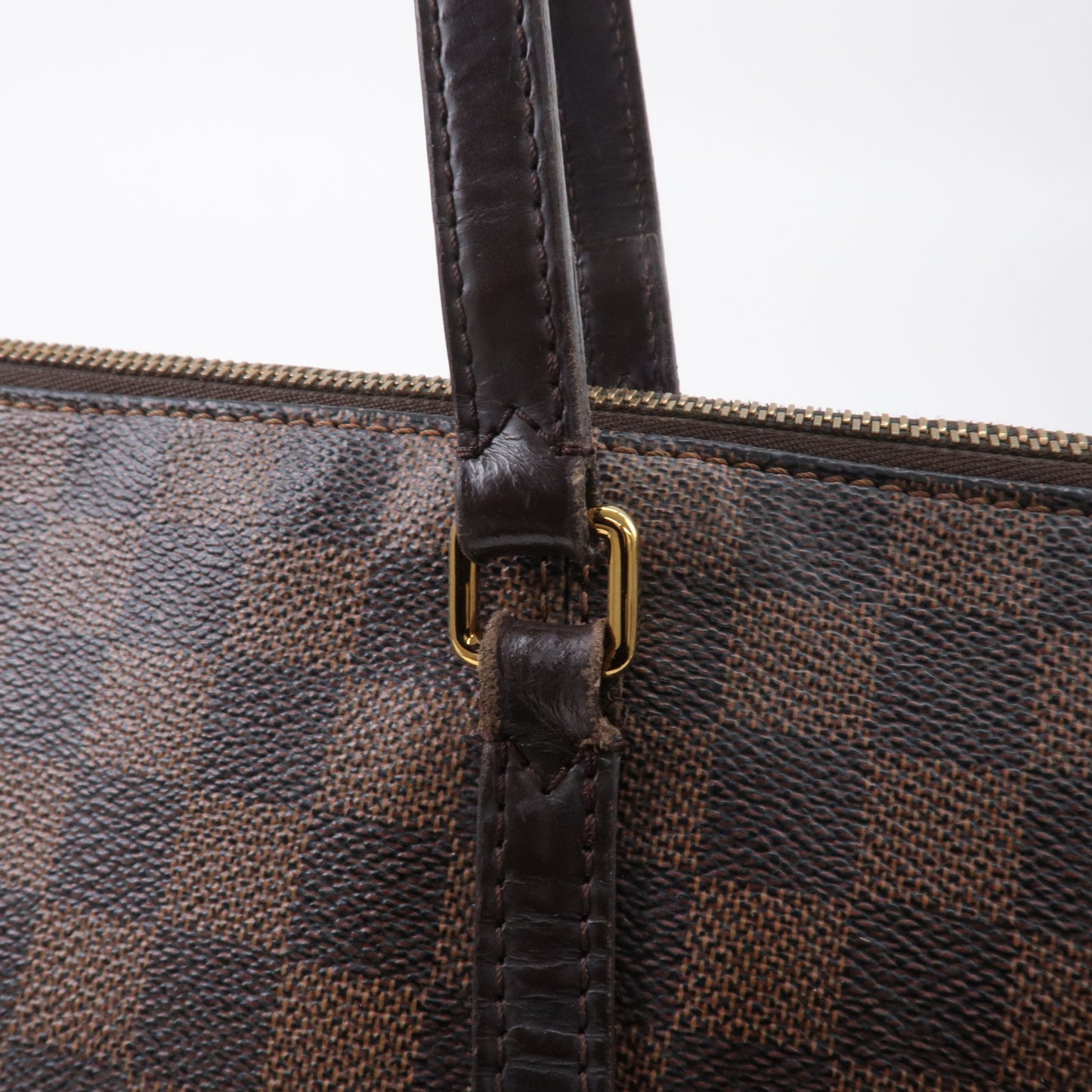 Louis Vuitton Damier Totally MM Shoulder Bag Brown N41281