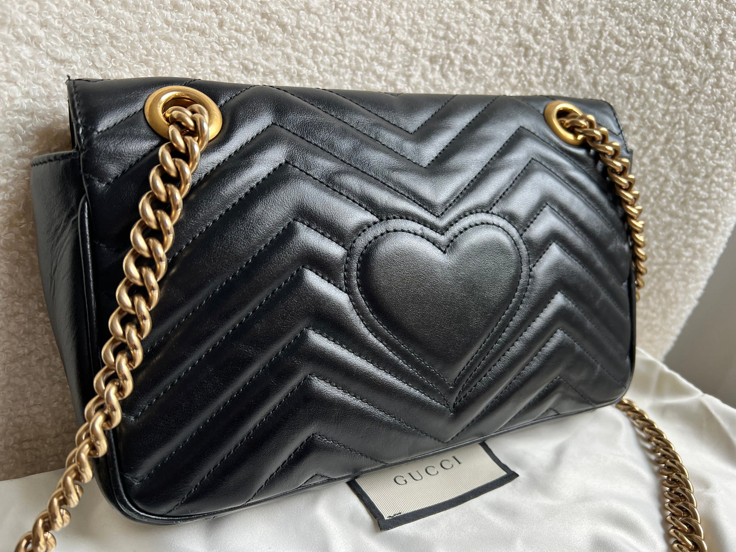 Gucci GG Black Marmont Small Shoulder Bag (RRP £2070)
