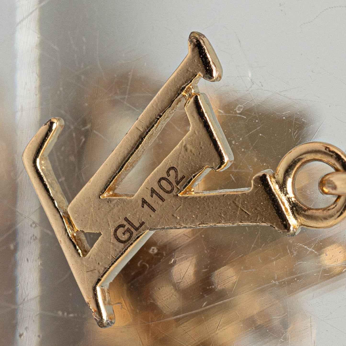 Gold Louis Vuitton Gamble Crystal Bracelet