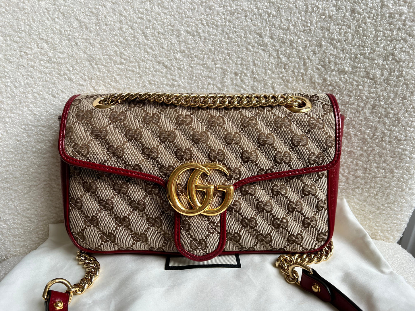 Gucci GG Beige Marmont Small Shoulder Bag (RRP £1,570)