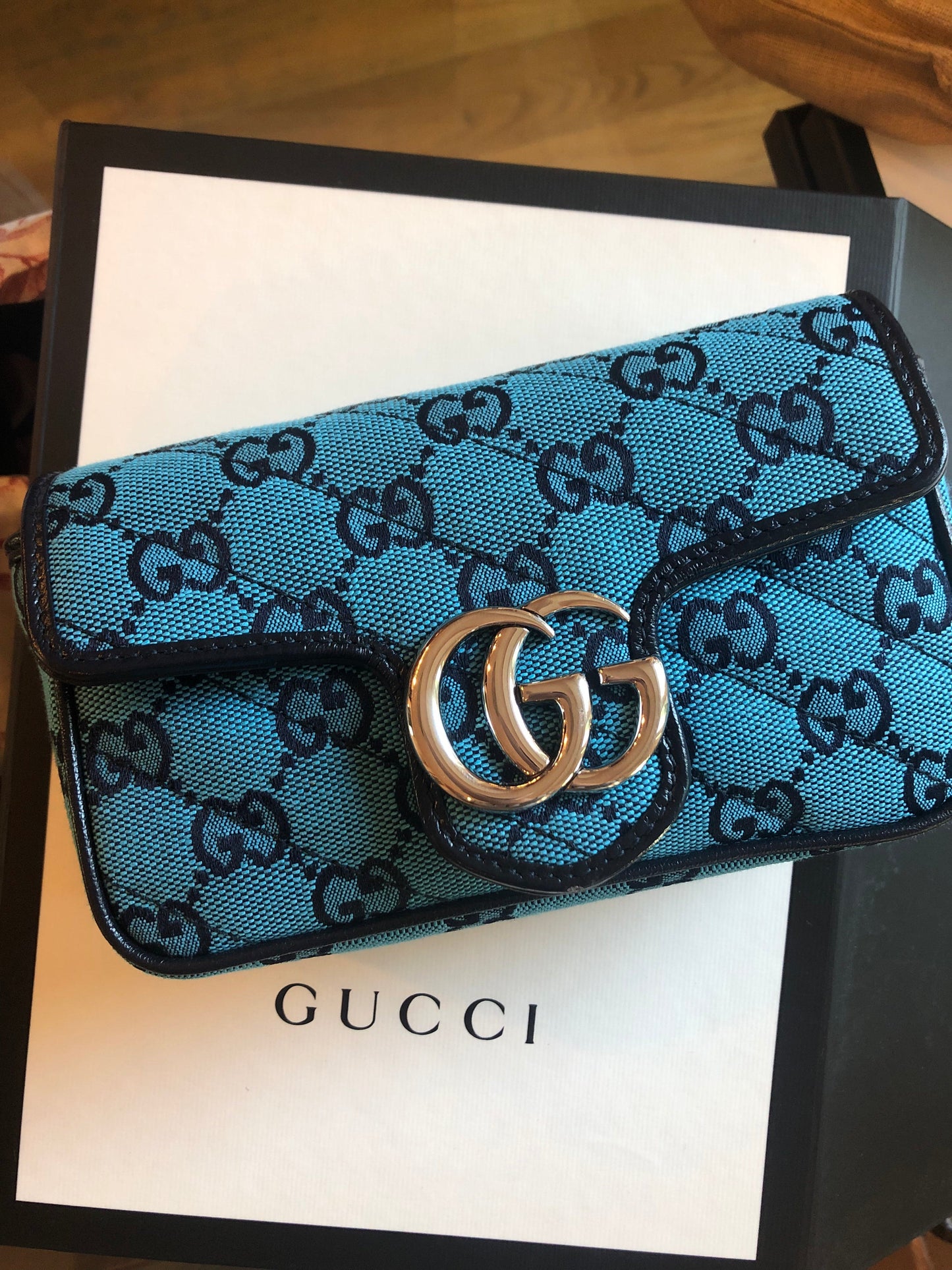 Gucci GG Marmont Mini Bag in Blue