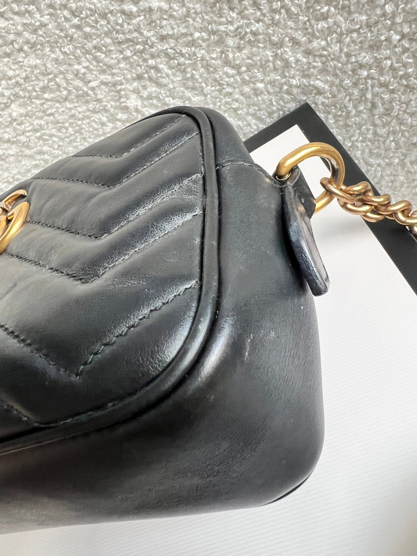 Gucci GG Black Marmont Mini Shoulder Bag (RRP £1,360)