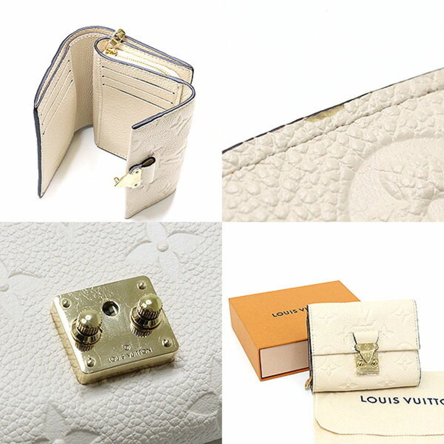 Louis Vuitton  Monogram Empreinte Leather Wallet (Tri-Fold)