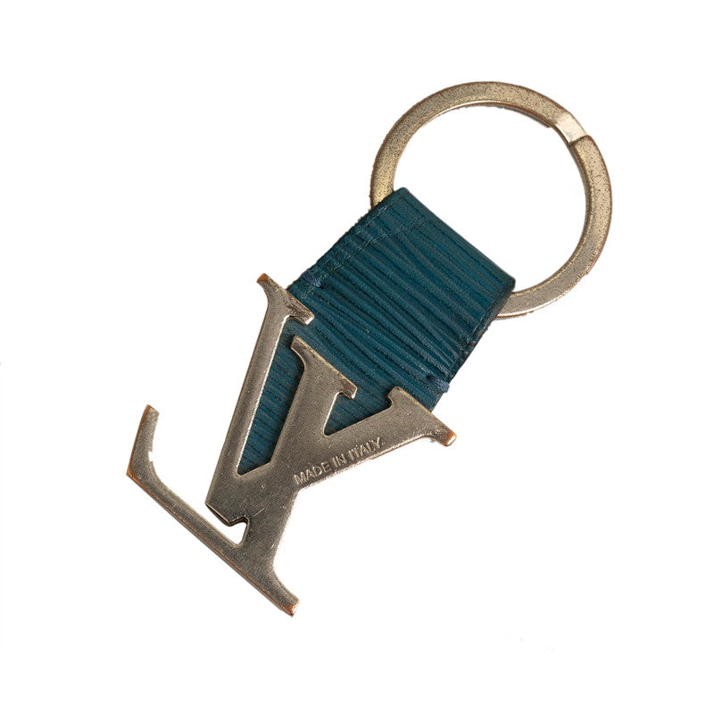 Louis Vuitton Epic Port Cree Initial Charm M00021 Silver Metal Leather Men Louis Vuitton