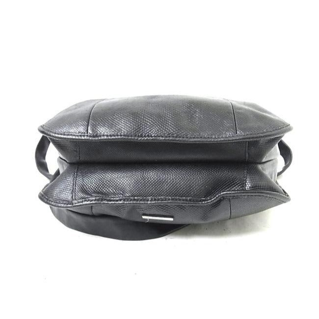 Gucci vintage Tom Ford black snakeskin leather drawstring top bucket bag